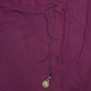 Long lotus necklace